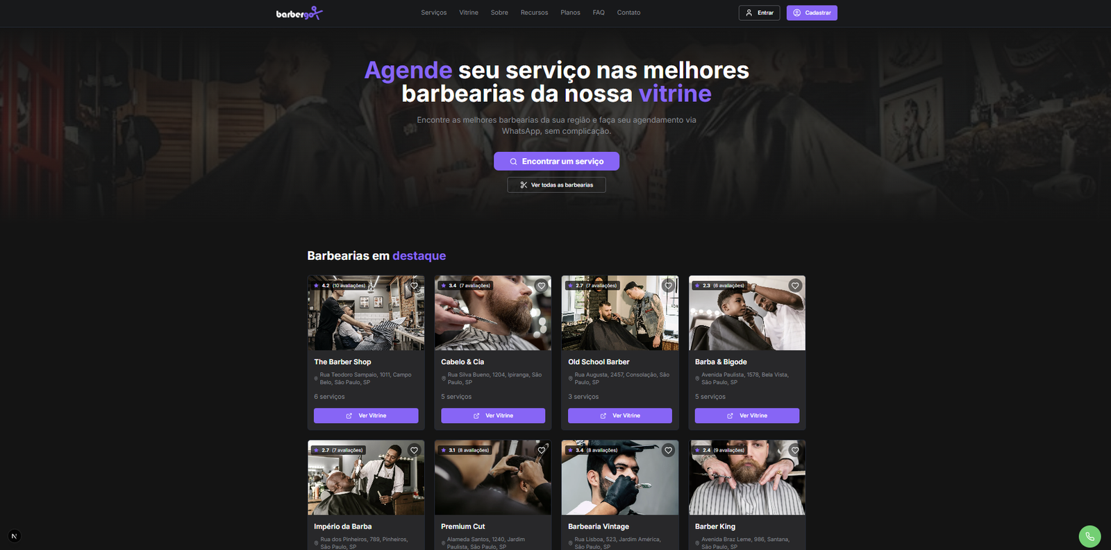 BarberGo - Sistema de agendamento de Barbearia em Fortaleza